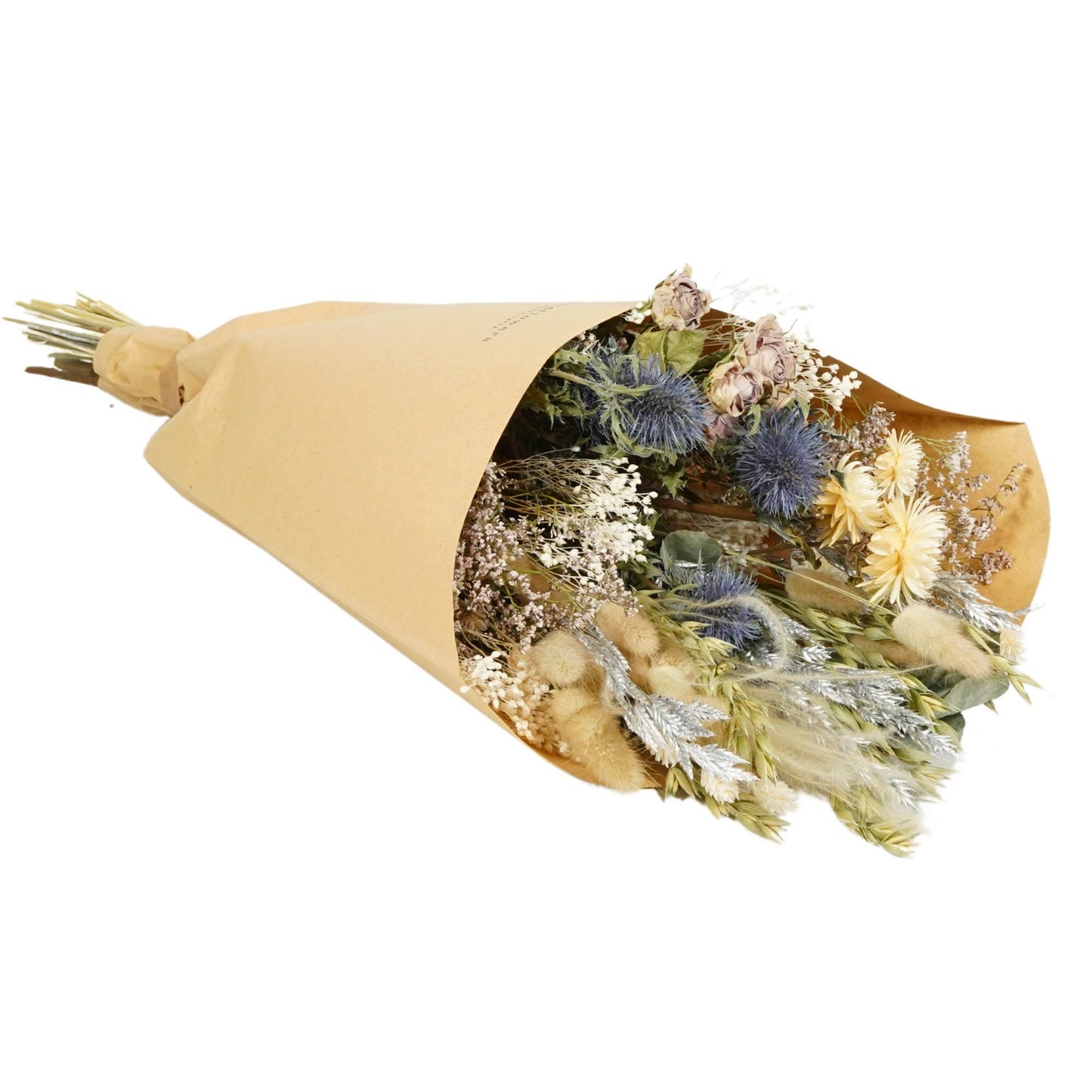Dried Flowers - Christmas Field Bouquet Frosted White