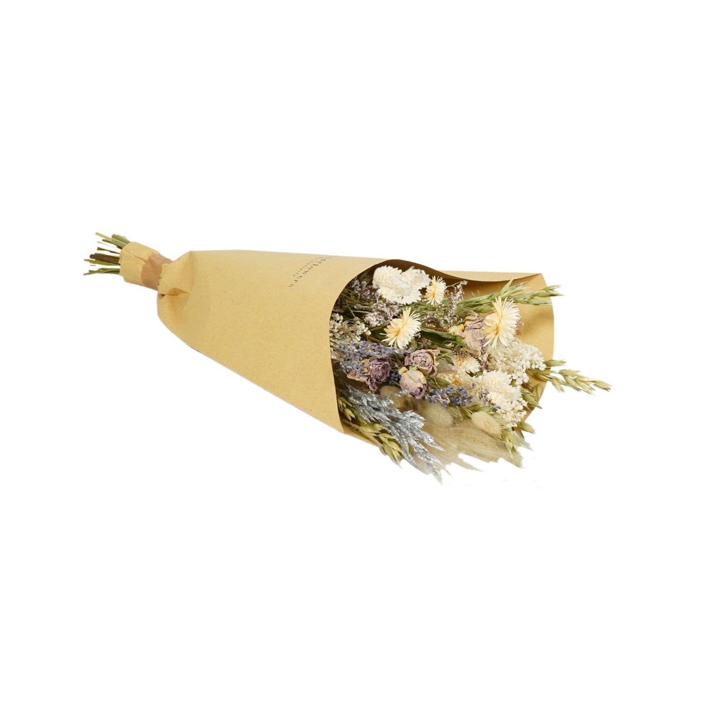 Dried Flowers - Christmas Field Bouquet Frosted White