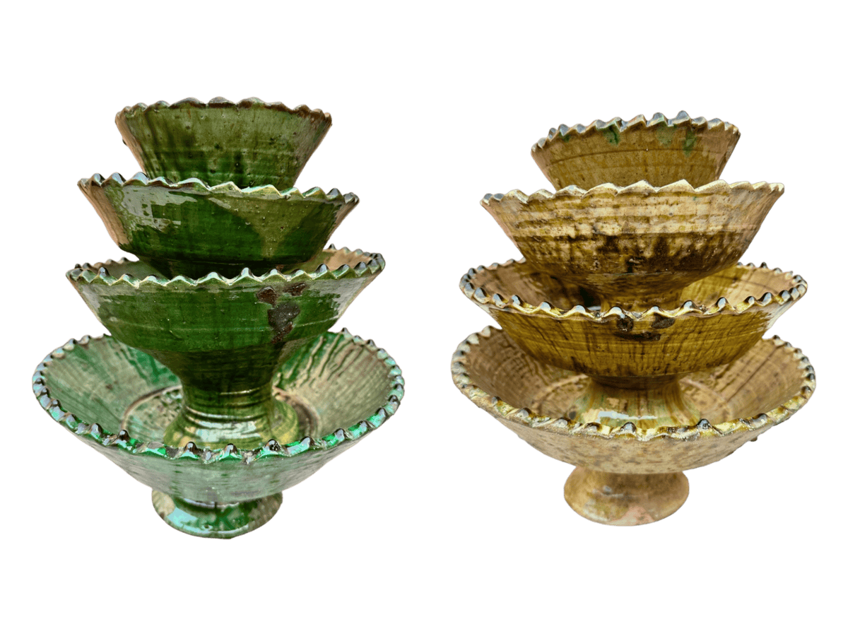 Tamegroute Fruit Bowl or Planter – Handmade Moroccan Pottery