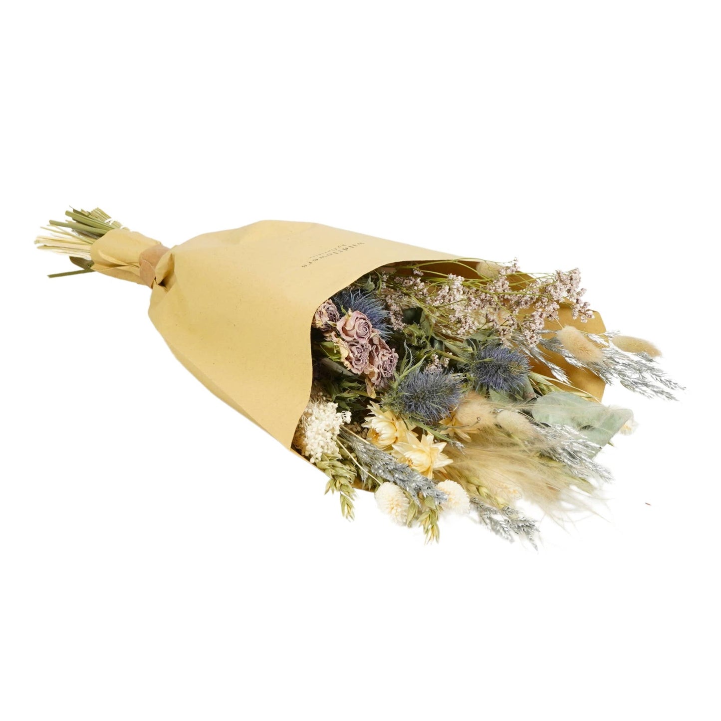 Dried Flowers - Christmas Field Bouquet Frosted White