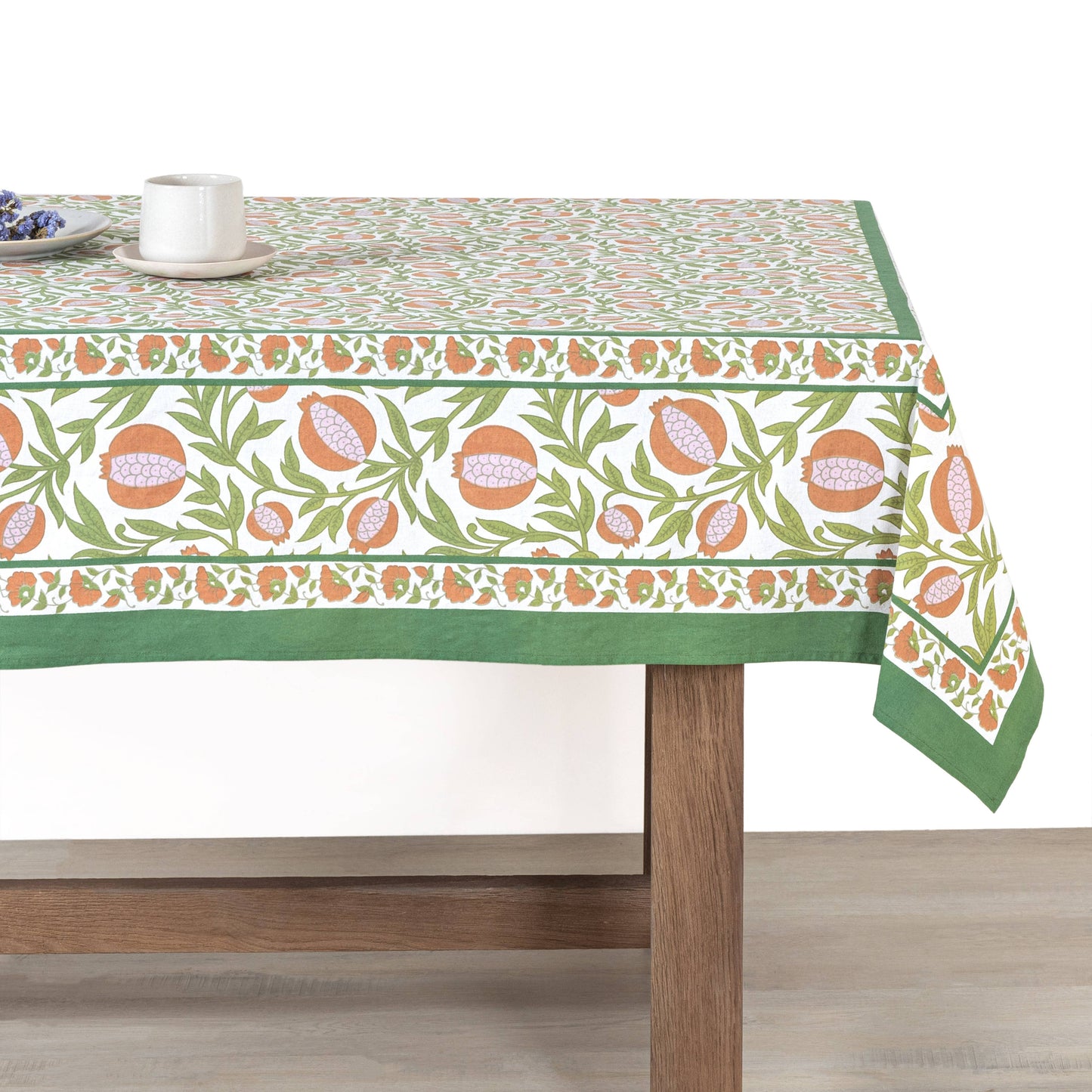 Grenadine Orange & Green Tablecloth