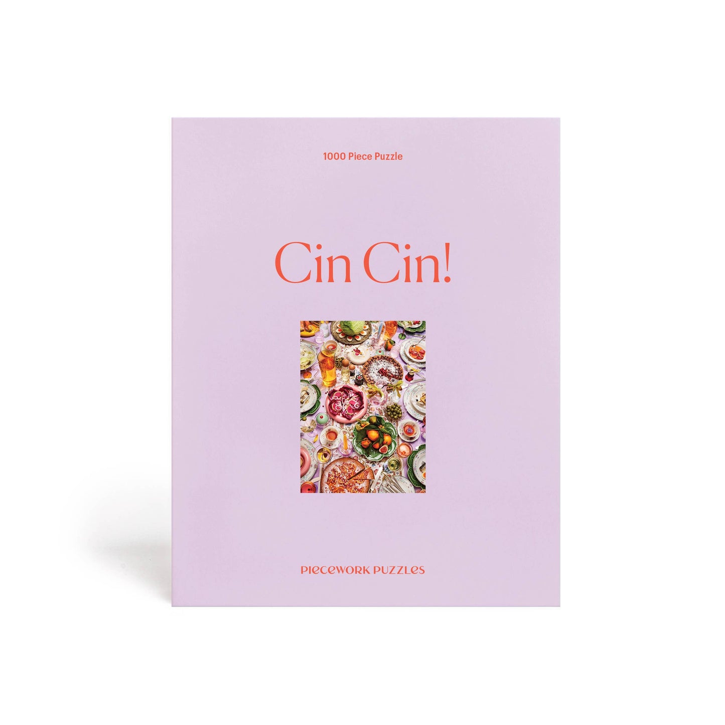Cin Cin 1000-piece puzzle box with colorful still-life artwork, from Piecework Puzzles.