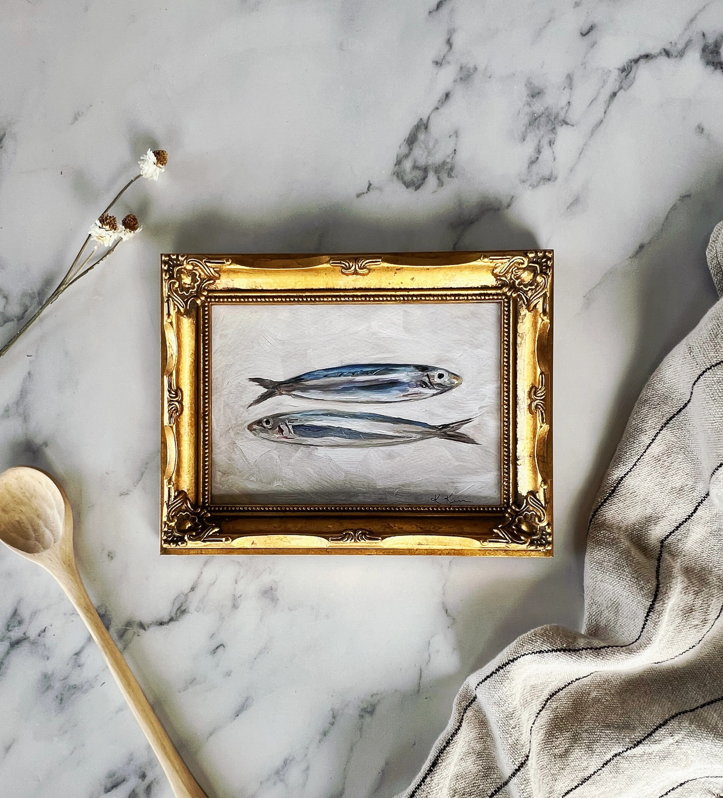 Sardines II - Framed Art Print