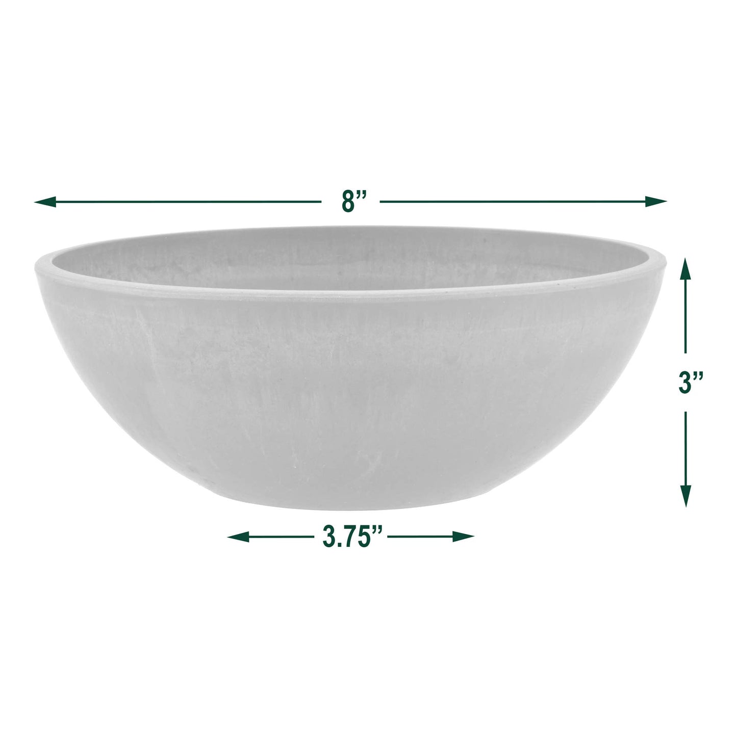 8-inch garden bowl from the PSW pot collection by Arcadia garden products