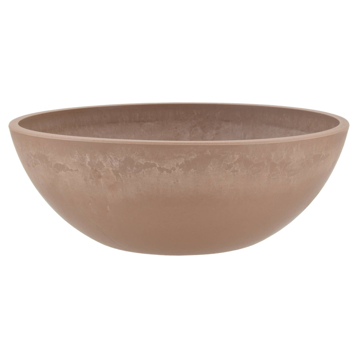 A garden bowl in taupe color from the PSW pot collection from Arcadia garden products