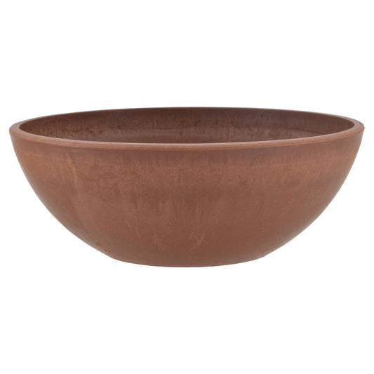 A garden bowl in terra cotta color from the PSW pot collection from Arcadia garden products