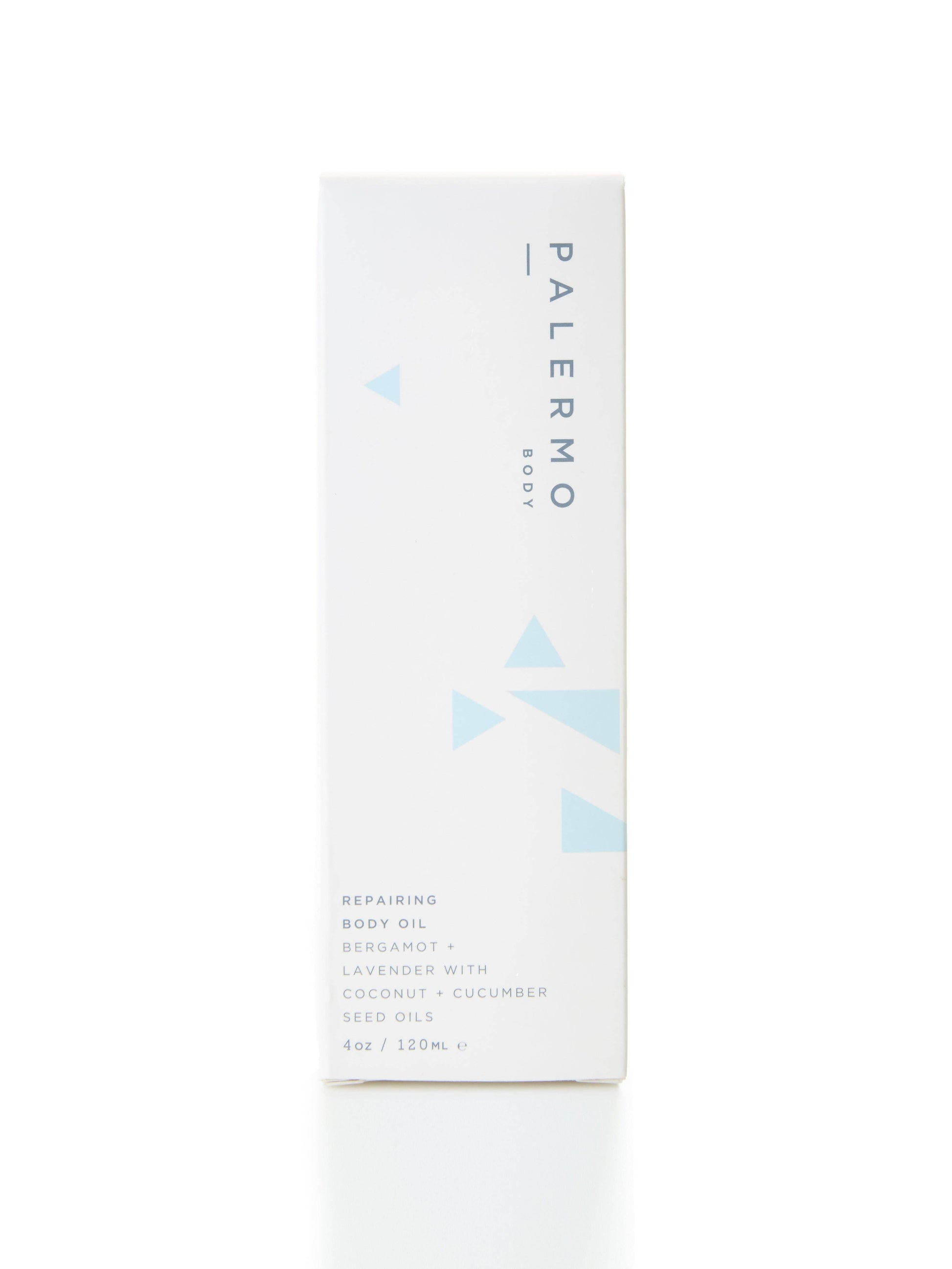 Box of repairing body oil Bergamot and Lavender from Palermo