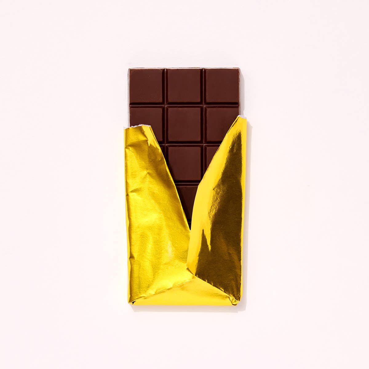 A Valentine's hazelnut butter dark chocolate bar from 'Fine & Raw Chocolate'.